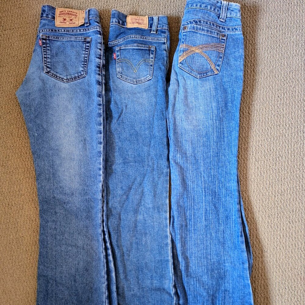 Youth Girls Size 12 Jeans, Levi's, Jacob, Joe's, GUC